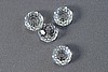 4pc GORGEOUS SPARKLY No 5040 8mm DONUT SWAROVSKI CRYSTAL BEADS